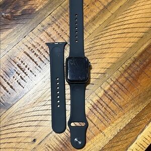 Black Smartwatch with Interchangeable Band